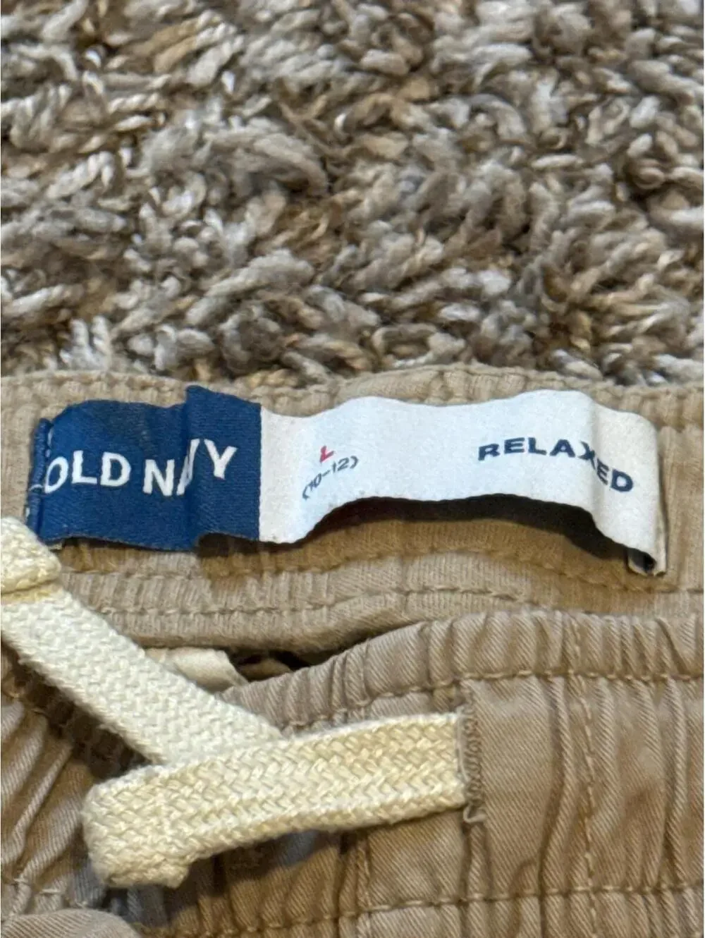 Old Navy Kids Relaxed Khaki Shorts L - Casual Comfortable